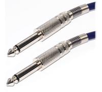 kenable 6.35mm Guitar Cable Low Noise Helical Shield Nickel Connectors Navy Blue 5m