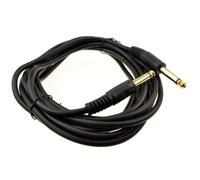 kenable 6.35mm Mono Jack Plug Guitar Cable Gold Plated Instrument Lead 1/4 Inch Patch Cable Shielded with Copper Braid for Electric Guitar Keyboard Effects Pedals 4m Black