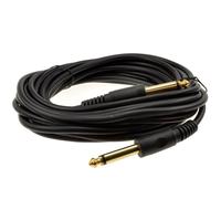 kenable 6.35mm Mono Jack Plug Guitar Instrument Cable Gold Plated Contacts Copper Braid Shielding for Electric Guitar Bass Keyboard Effects Pedals 6m Black