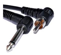 kenable 6.35mm Mono Jack Plug to RCA Male Plug Right Angle Audio Cable 1m [1 metres]