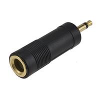 kenable 6.35mm Mono Jack Socket to 3.5mm Mono Jack Plug Audio Adapter GOLD
