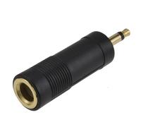 kenable 6.35mm Mono Jack Socket to 3.5mm Mono Jack Plug Audio Adapter Gold Plated Converter for Guitar Cables Instruments Amplifiers Mixers