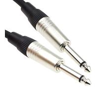 kenable 6.35mm Mono Jack Speaker Cable for PA System Amplifier to Passive Loudspeaker Cabinet Lead 5m Black