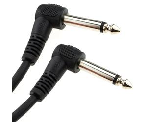 kenable 6.35mm Right Angle Jack Guitar Cable Mono Instrument Lead for Keyboards Synths Audio Equipment Black 6m