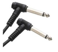 kenable 6.35mm 90 Degree Right Angle Jack Audio Mono Guitar Cable 1m [1 metres]
