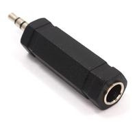 kenable 6.35mm Stereo Jack socket to 3.5mm Stereo Jack Plug Adapter