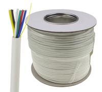 kenable 6 Core CCA Signal Cable for Alarm or Intercom Systems 100m White