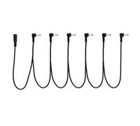 kenable 6 Way Guitar Pedal Right Angle 5.5 x 2.1mm Daisy Chain Power Splitter 9V Cable