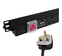 kenable Power Distribution Unit PDU 8 Way Surge Protected VERTICAL Rack Mount