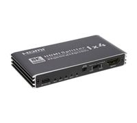 kenable 8K 60Hz HDMI 2.1 Splitter 4 Way 1 Input to 4 Displays Smart EDID HDCP 2.3 Ultra HD Distribution Amplifier 1x4 Port Signal Duplicator for TV Monitor Projector Home Cinema