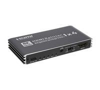 kenable 8K 60Hz HDMI 2.1 Splitter 4 Way 1 Input to 4 Displays Smart EDID HDCP 2.3 Ultra HD Distribution Amplifier 1x4 Port Signal Duplicator for TV Monitor Projector Home Cinema