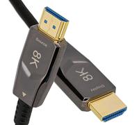 kenable 8K HDMI 2.1 Active Optical Cable 48Gbps HDR eARC 8K@60Hz 4K@120Hz VRR ALLM Ultra Slim Fibre Gaming Cable Black 20m