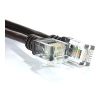 kenable ADSL 2+ High Speed Broadband Modem Cable RJ11 to RJ11 20m BLACK [20 metres]