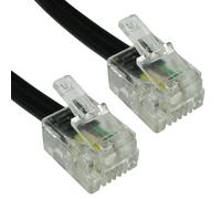 Kenable ADSL Broadband Modem Cable RJ11 to RJ11 (15m (~50 feet), Black)