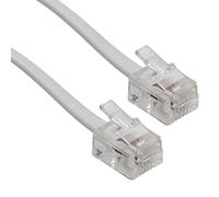 kenable ADSL Broadband Modem Cable RJ11 to RJ11 Phone Socket to Router White 1m [1 metres]