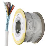 kenable Alarm Security SCREENED CCA Cable 8 Core White 100m