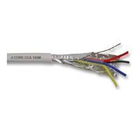 kenable Alarm Security SCREENED CCA Cable 4 Core White 100m