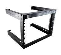 Kenable Assured | Wall Mount 19-Inch Open Frame Server Rack | 2U, 4U, 6U Network & AV Equipment Rack with 300-500mm Adjustable Depth Rails | Heavy-Duty Steel for Patch Panel & Switch (6U)