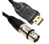 kenable Audio Interface Cable USB TO XLR PC to Microphone Adapter Lead 3m [3 metres]