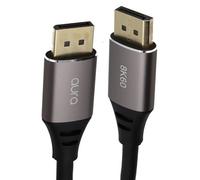 Kenable Aura Displayport V1.4 8K 60Hz Shielded Flexible Tpe Cable Gold Plated 1M