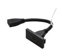 Kenable Aura Euro Module 4K Hdmi 60Hz 18Gbps Fly Lead Panel Mount Black