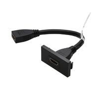 kenable Aura Euro Module 4K HDMI 60Hz 18Gbps Fly Lead Panel Mount Black