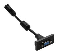 Kenable Aura Euro Module Svga 15 Pin Face Plate Panel Mount Fly Lead Black