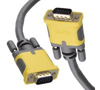 Kenable Aura Hq Svga 15 Pin Male Fully Shielded Robust Pc Monitor Lead 26Awg Cable 15M