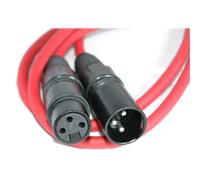 Citronic XLR Male - XLR Female Microphone Cable Red - 1.5M