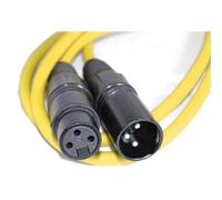 Kenable Balanced Xlr Microphone Lead Male To Female Audio Cable Yellow 1.5M