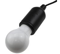 kenable Battery Powered LED Light Bulb 50 Lumens Portable Hanging Lamp for Sheds Tents Garages Cupboards with Pull Cord Switch 970mm Adjustable Cord Black