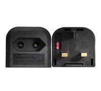 Kenable Bca Euro (2-Pin) To Uk 3A Converter Plug - Black