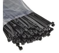 kenable Black Cable Ties 120mm x 3.5mm Nylon 66 Self-Locking Wire Organisers UL Approved 100 Pack