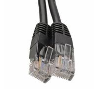 kenable Black Network Ethernet RJ45 Cat5E-CCA UTP PATCH 26AWG Cable 25cm 0.25m