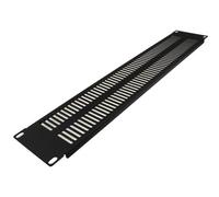 Kenable Blanking Plate Extra Vented 2U For Comms Data Cabinet Rack 19 Inch Black