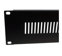 kenable Blanking Plate Vented 2U for Comms Data Cabinet Rack 19 inch Black
