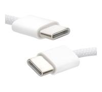 Kenable Braided 65W Usb Type C Sync Charging Cable To Usb-C Lead For Iphone 15 Ipad 1M White