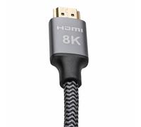 kenable Braided HDMI 2.1 TV Lead HDR 8K 60Hz 4K 120Hz 48Gbps eARC Dolby VRR Cable 2m