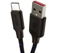 kenable Braided USB A to USB C Fast Charging Cable 3A 20AWG Data Sync Lead 2m Black