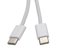 Kenable Braided Usb-C Cable For Iphone 15 16 17 Air Pro Max Lead Charging Data 60W 480Mbps 1M White