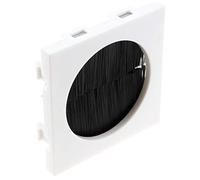 kenable Brush Filled Circle Aperture Blank for Wall/Face Plate Cable Tidy Module