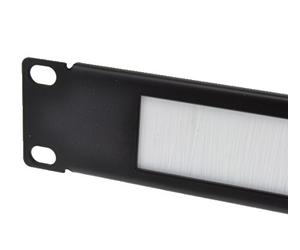 kenable Brush Plate/Panel Cable Management 1U for 19 inch Data Cabinet in White