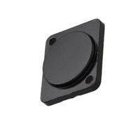 Kenable Brushed Aluminium Black Blank Spacer Wall Faceplate D-Series Chassis Mount Insert