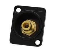 Kenable Brushed Aluminium Black Phono Yellow Wall Faceplate D-Series Chassis Mount Insert