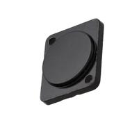 kenable Brushed Aluminum Black Blank Spacer Wall Plate Insert D-Series Chassis 30x30x30mm
