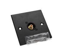 Kenable Brushed Dark Aluminium D-Series 1 X Phono Socket Wall Metal Plate