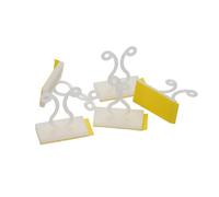 Kenable Bunny Clip Cable Management Tidy Organiser Self Adhesive For 8mm Leads (5 Pack)