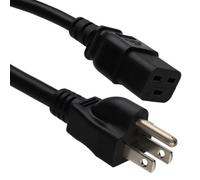 Kenable C19 Iec 16A Plug To Usa 3 Pin Plug Power Lead Cable Lead 2M Black