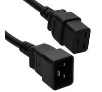 kenable C19 Plug to C20 Socket Server/UPS Extension Cable 16A 250V Black 5m
