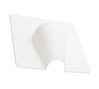 kenable Cable Entry Exit Cover Plate for Exterior Walls - Weather Resistant Brick Hole Concealer for Power & Network Cables - 110x110mm White
